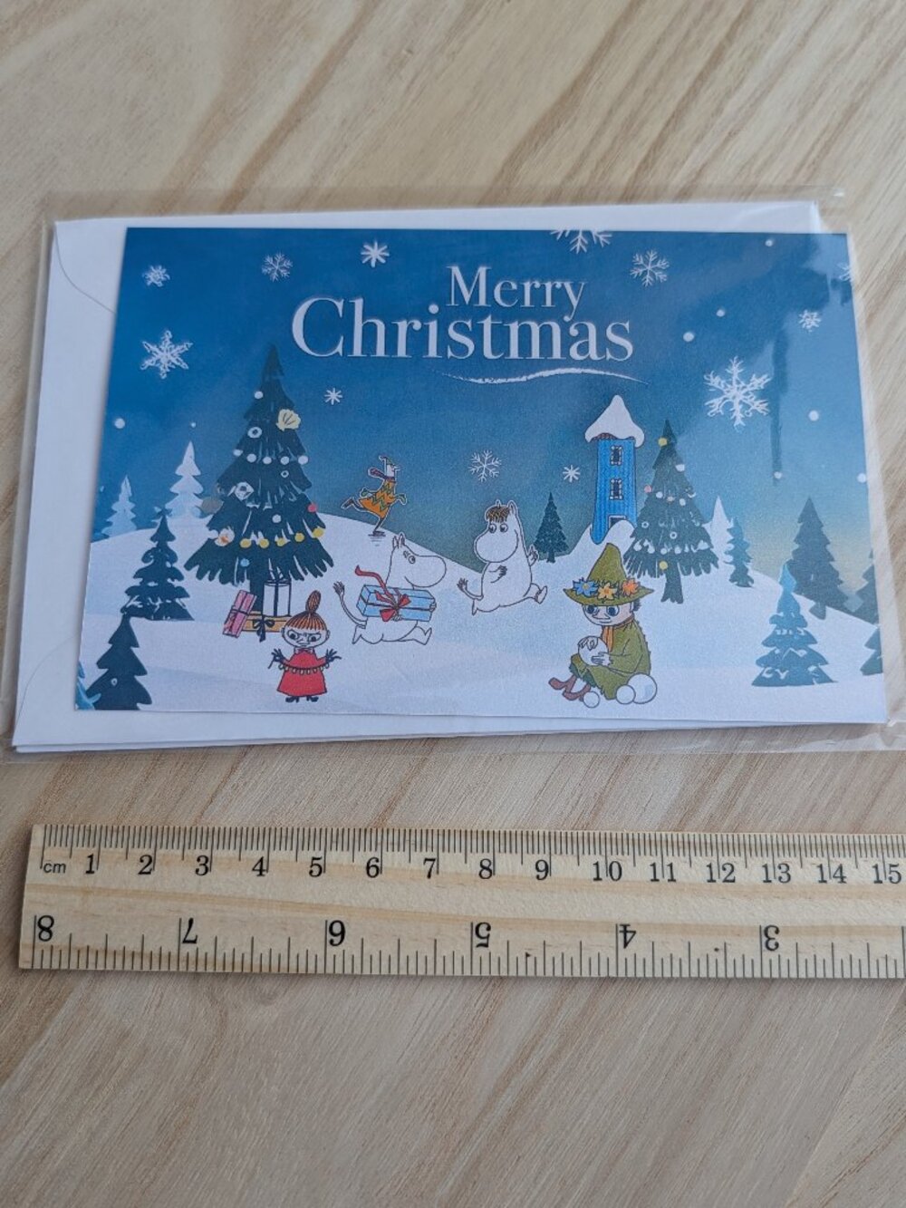 Moomin Greeting Card Christmas Card Holiday (new) Card with Envelope